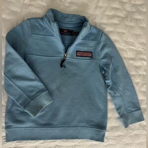 Vineyard Vines Kid’s Light Blue Quarter-Zip Pullover